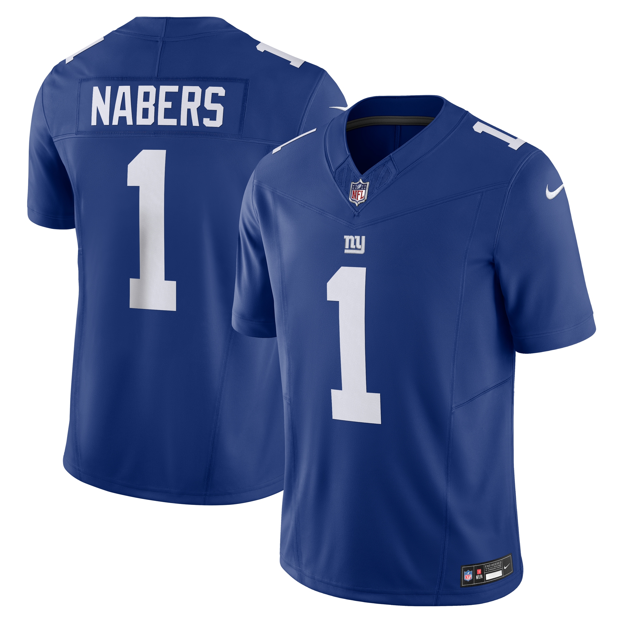 New York Giants Malik Nabers Royal Vapor F.U.S.E. Limited NFL Jersey Men's