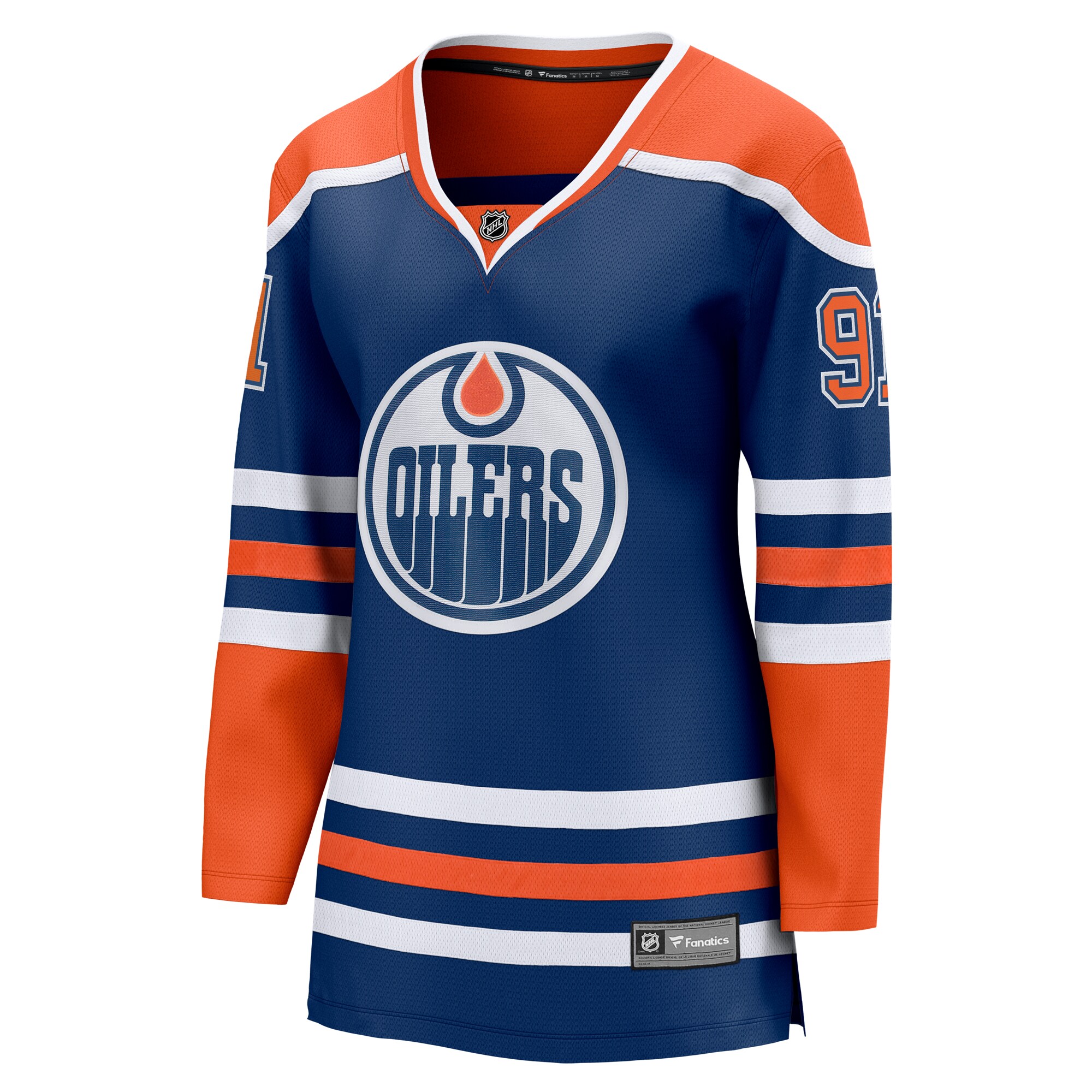Edmonton Oilers Evander Kane Royal Home Breakaway Player NHL Jersey Women's