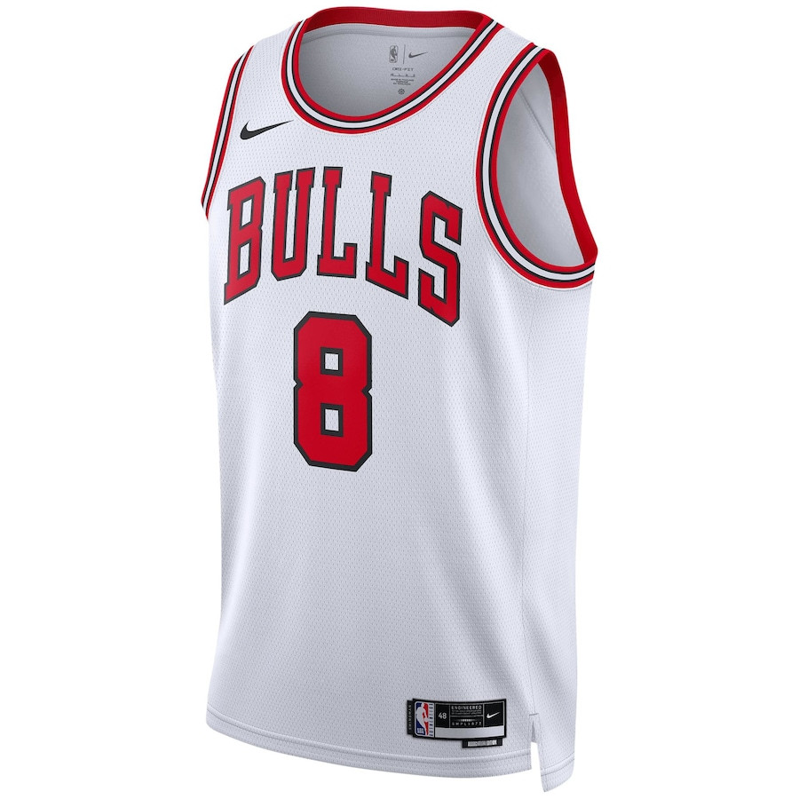 Zach Lavine 8 Chicago Bulls Unisex Swingman Association Editio White NBA Jersey Unisex