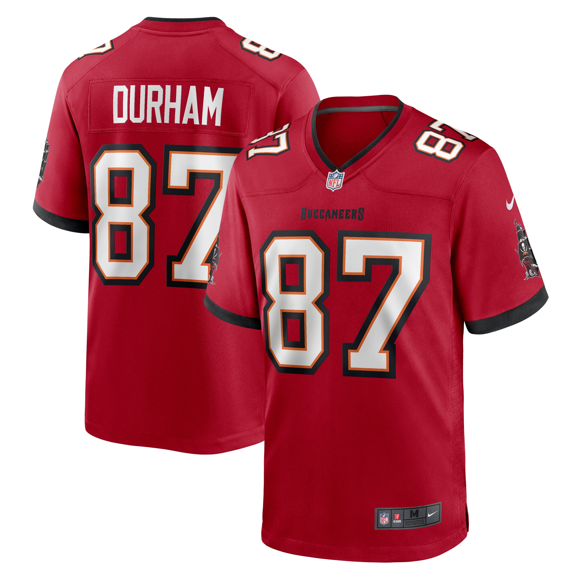 Tampa Bay Buccaneers Payne Durham Red Game NFL Jersey Men's