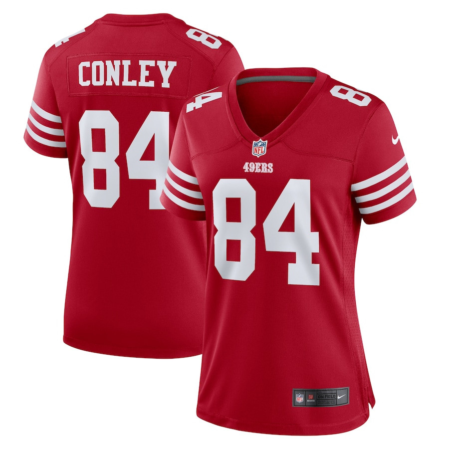Chris Conley 84 San Francisco 49ers Game Scarlet NFL Jersey Women's