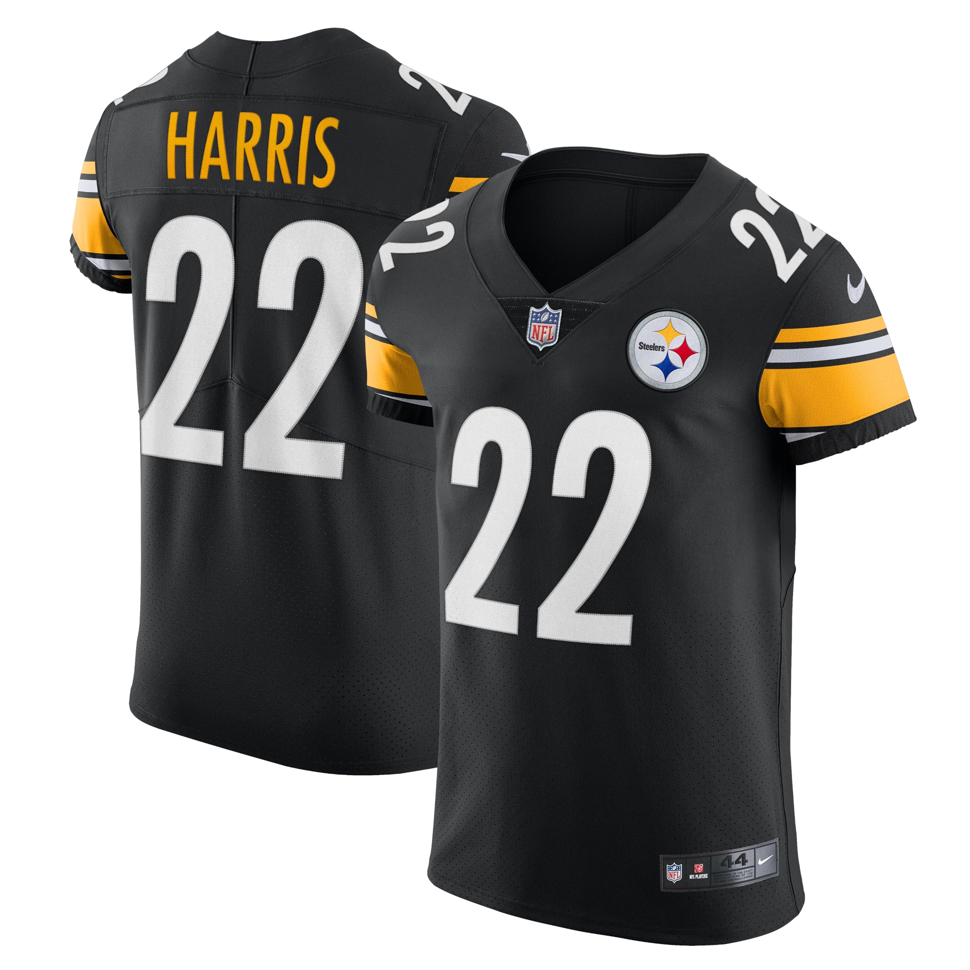 Pittsburgh Steelers Najee Harris Black Vapor Elite NFL Jersey Men's