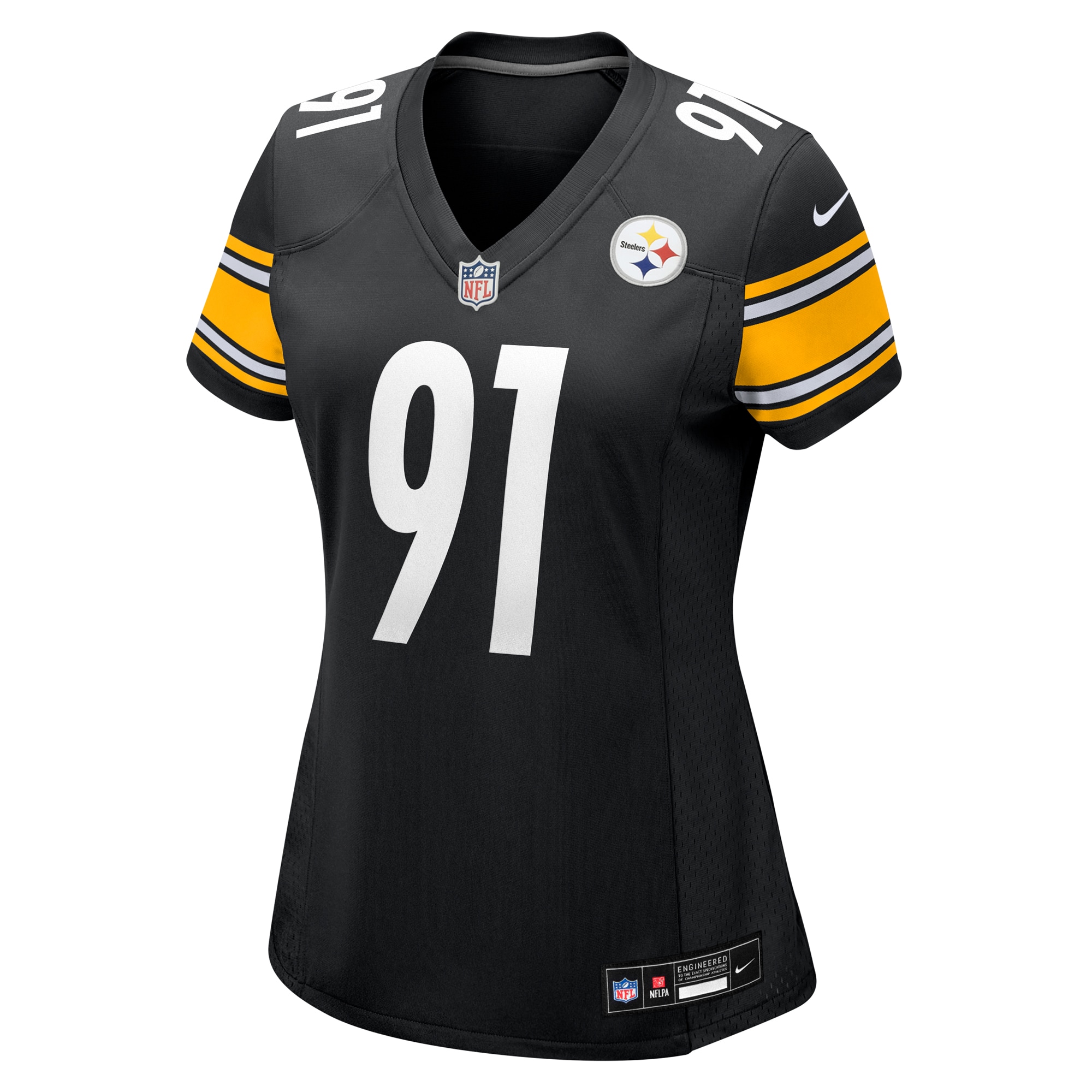Pittsburgh Steelers Preston Smith Black Game NFL Jersey Women's