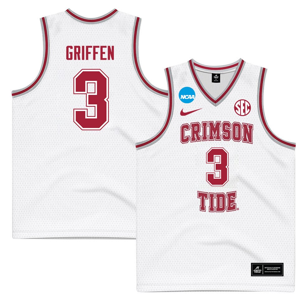 Rylan Griffen 3 Alabama Crimson Tide 2024 White Unisex NCAA Jersey Unisex