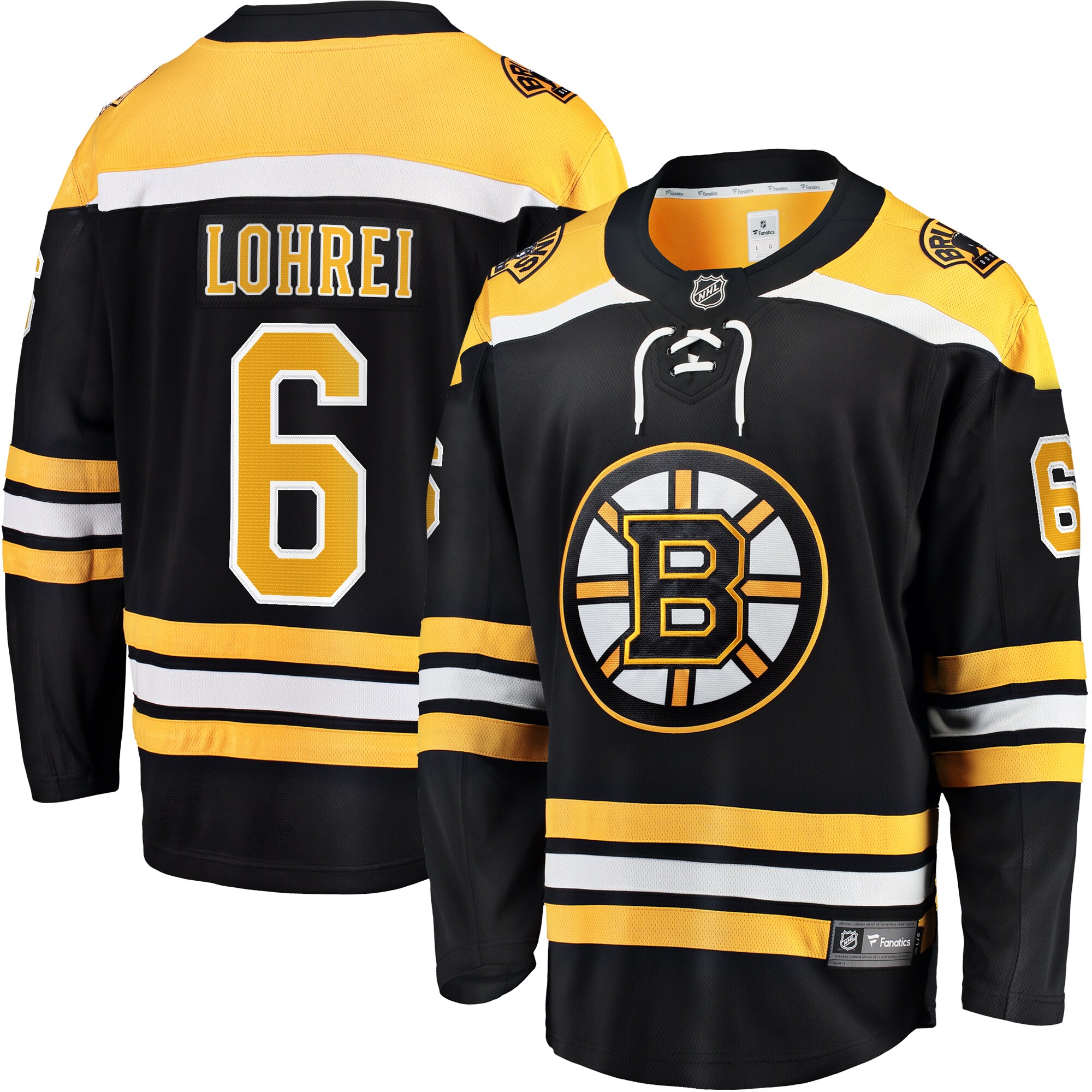 Boston Bruins Mason Lohrei Black Home Premier Breakaway Player NHL Jersey Men's