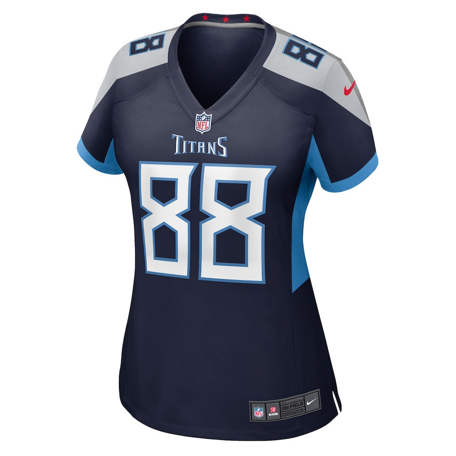 David Martin-Robinson 88 Tennessee Titans Game Navy NFL Jersey Women's