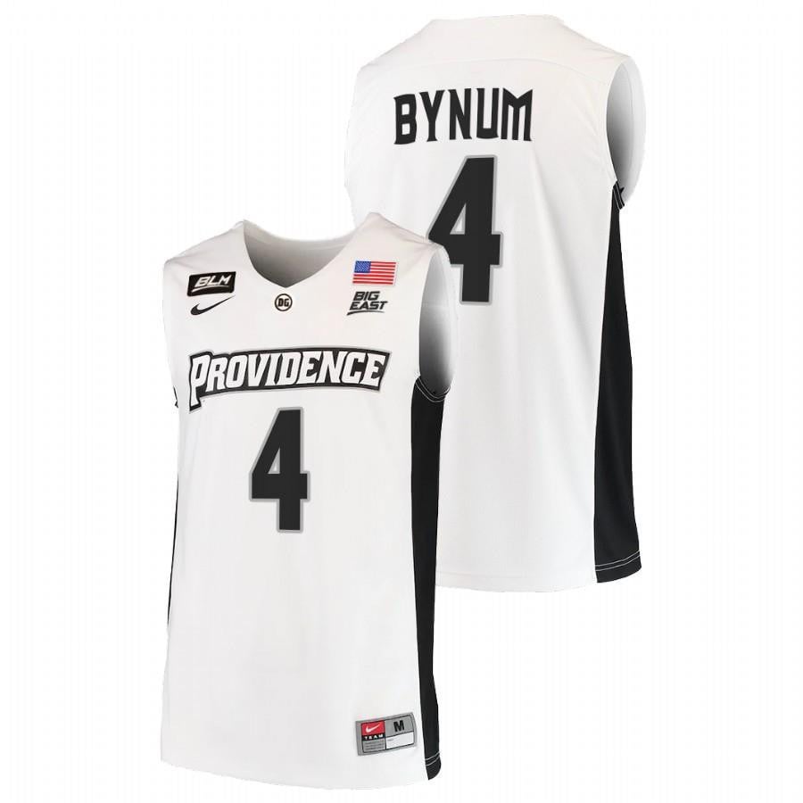 Providence Friars Jared Bynum |4 202 White College BLM NCAA Jersey Men's