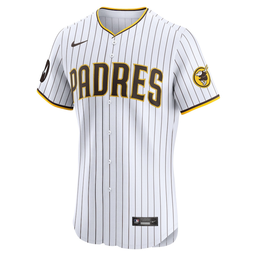Tony Fern?ndez 1 San Diego Padres Home Elite White MLB Jersey Men's