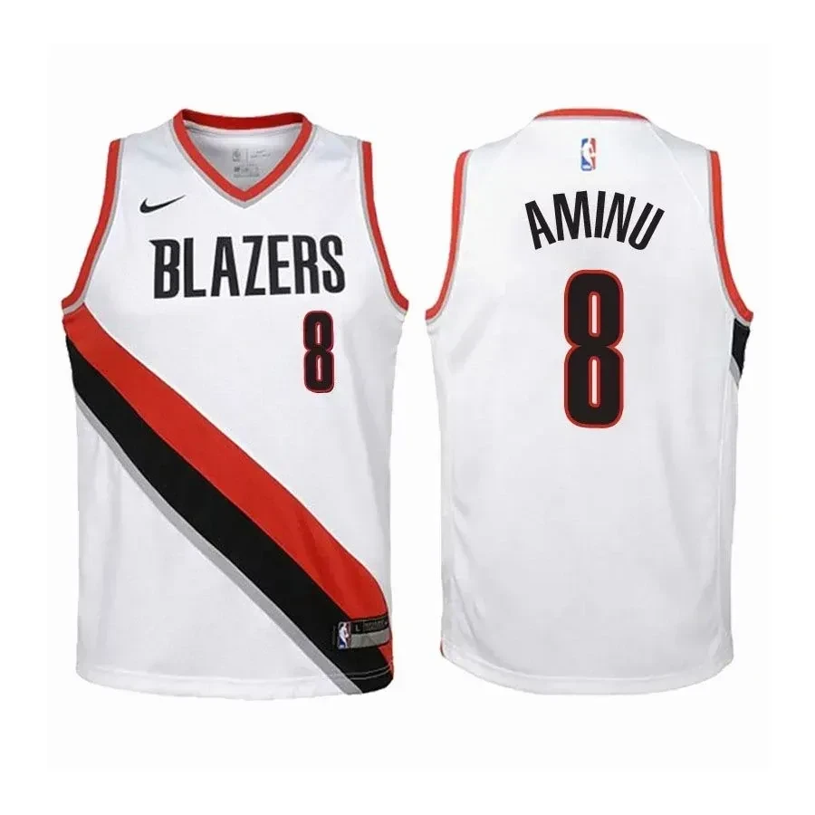 Blazers Al-farouq Aminu 8 Association Editio White NBA Jersey Youth