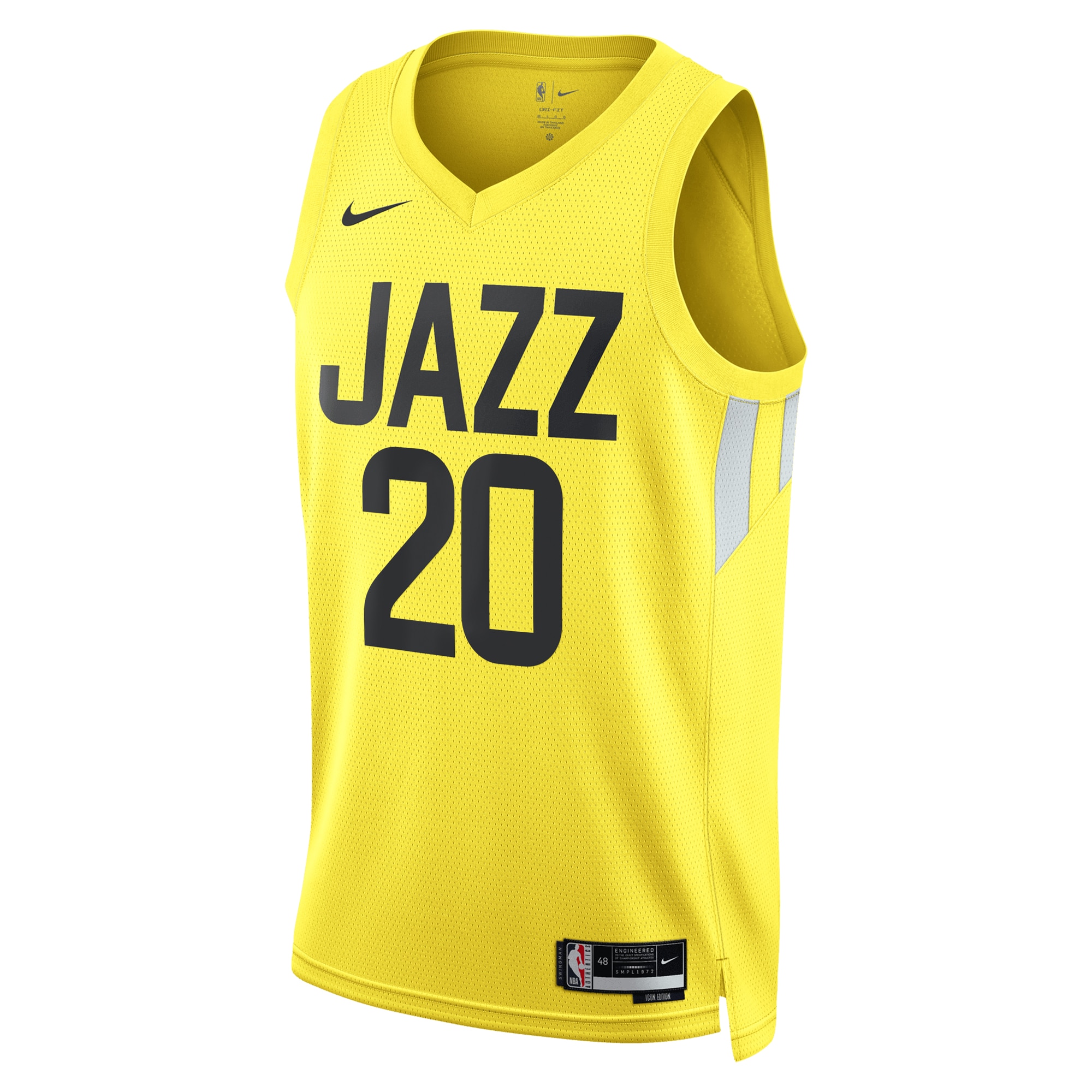 Utah Jazz Icon Edition Swingman Gold John Collin Unisex NBA Jersey Unisex