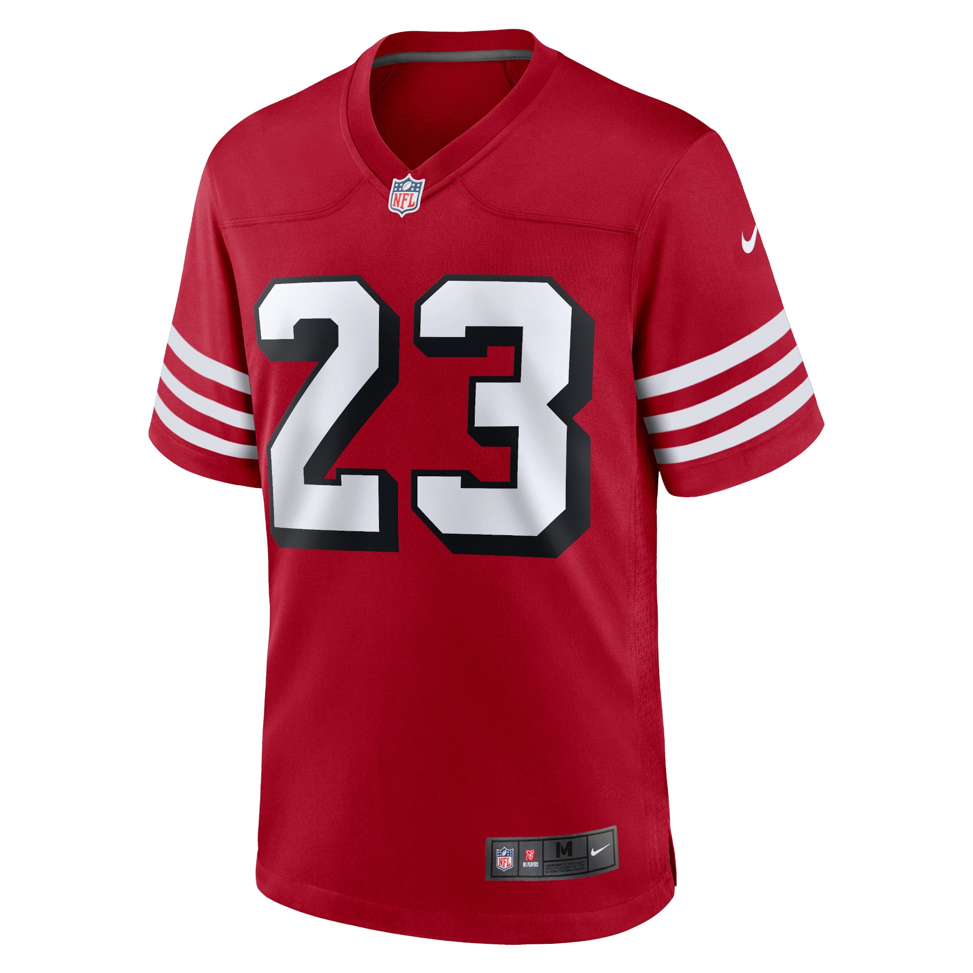 San Francisco 49ers Christian McCaffrey Scarlet Alternate Game Player NFL Jersey Men's