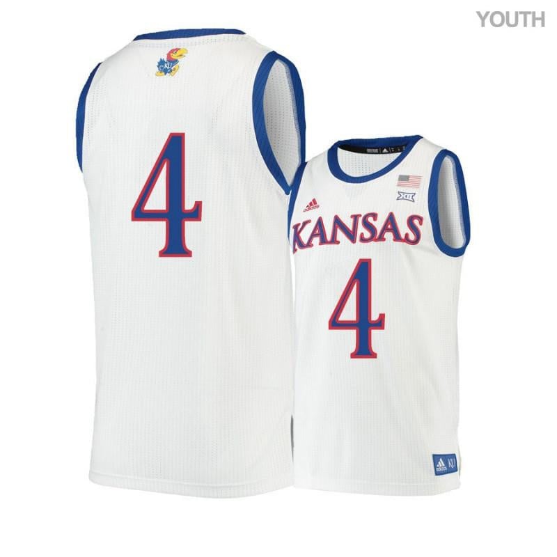 4 Isaiah Moss Beige Kansas Jayhawks NCAA Jersey Youth