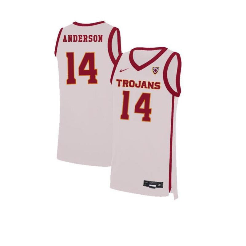 14 McKay Anderso White Elite USC Trojans NCAA Jersey Men's