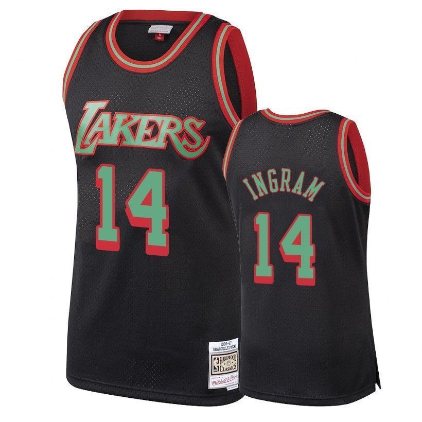 Los Angeles Lakers Brandon Ingram 14 Classics Christmas Black NBA Jersey Men's