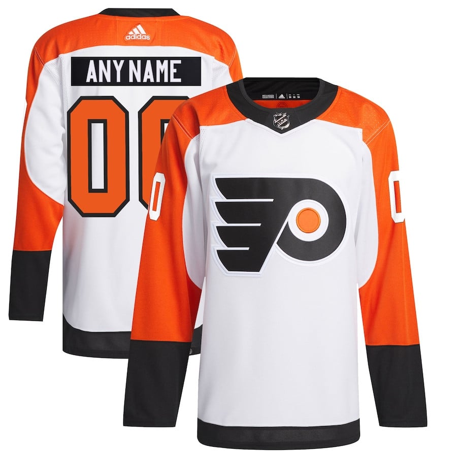 Philadelphia Flyers Away Primegreen Custom White NHL Jersey Men's