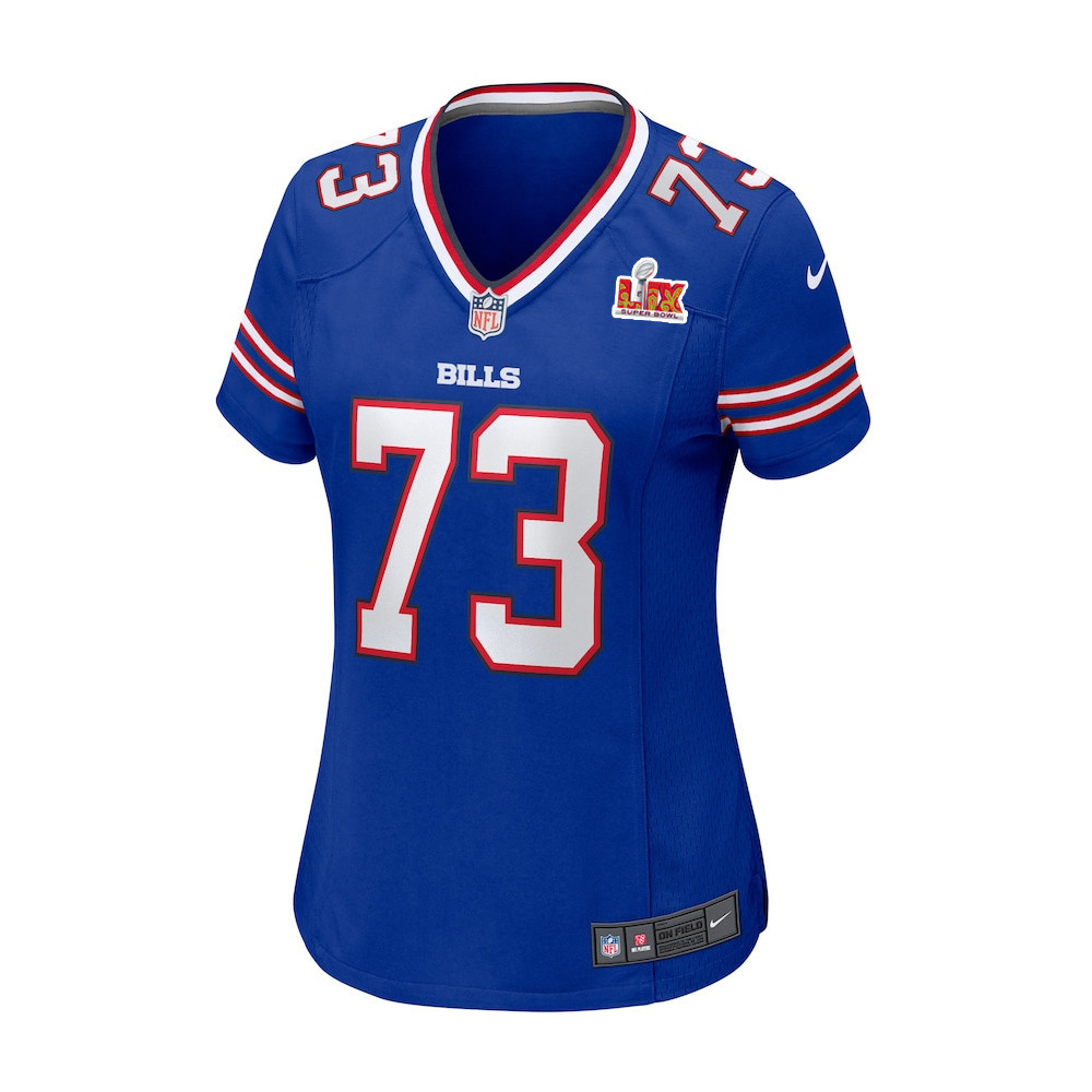 Dion Dawkins #73 Buffalo Bills Super Bowl LIX Royal NFL Jersey Women's