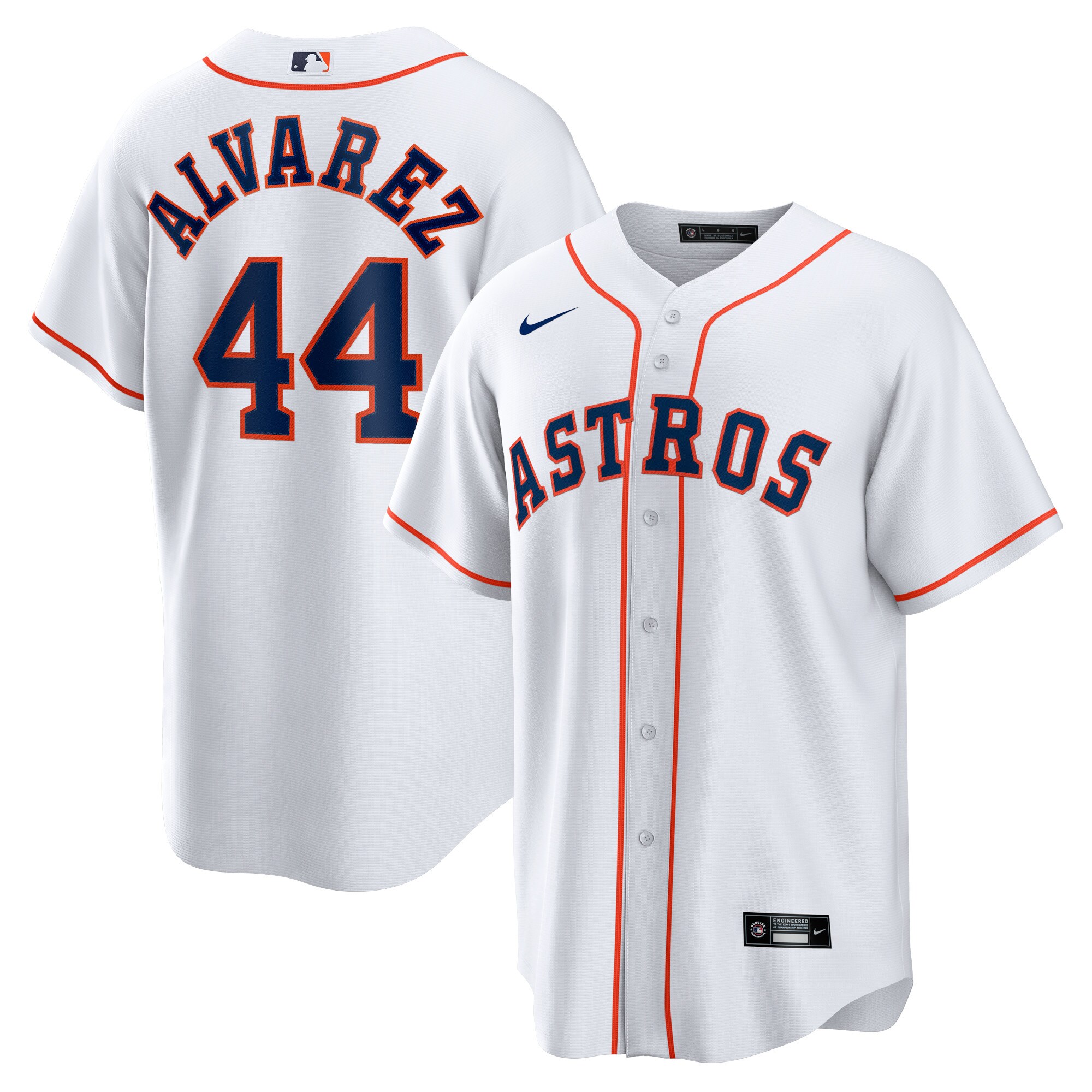 Houston Astros Yordan ?lvarez White Home Player MLB Jersey Men's