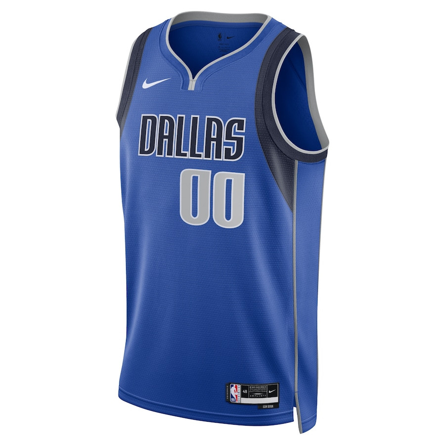 Dallas Mavericks 2023/24 Icon Swingman Custom Blue NBA Jersey Men's