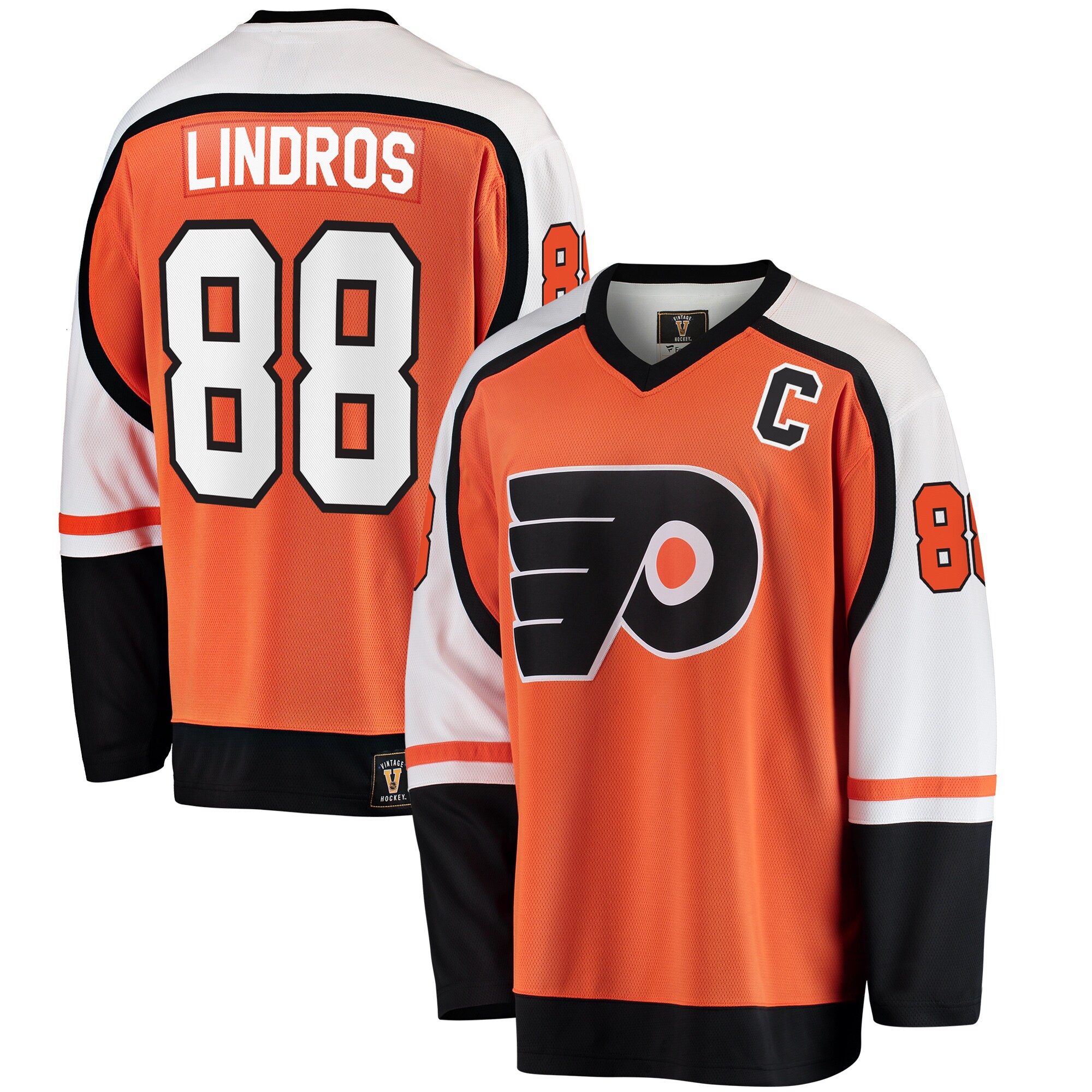 Philadelphia Flyers Eric Lindros Orange Premier Breakaway Retired Player NHL Jersey Men's