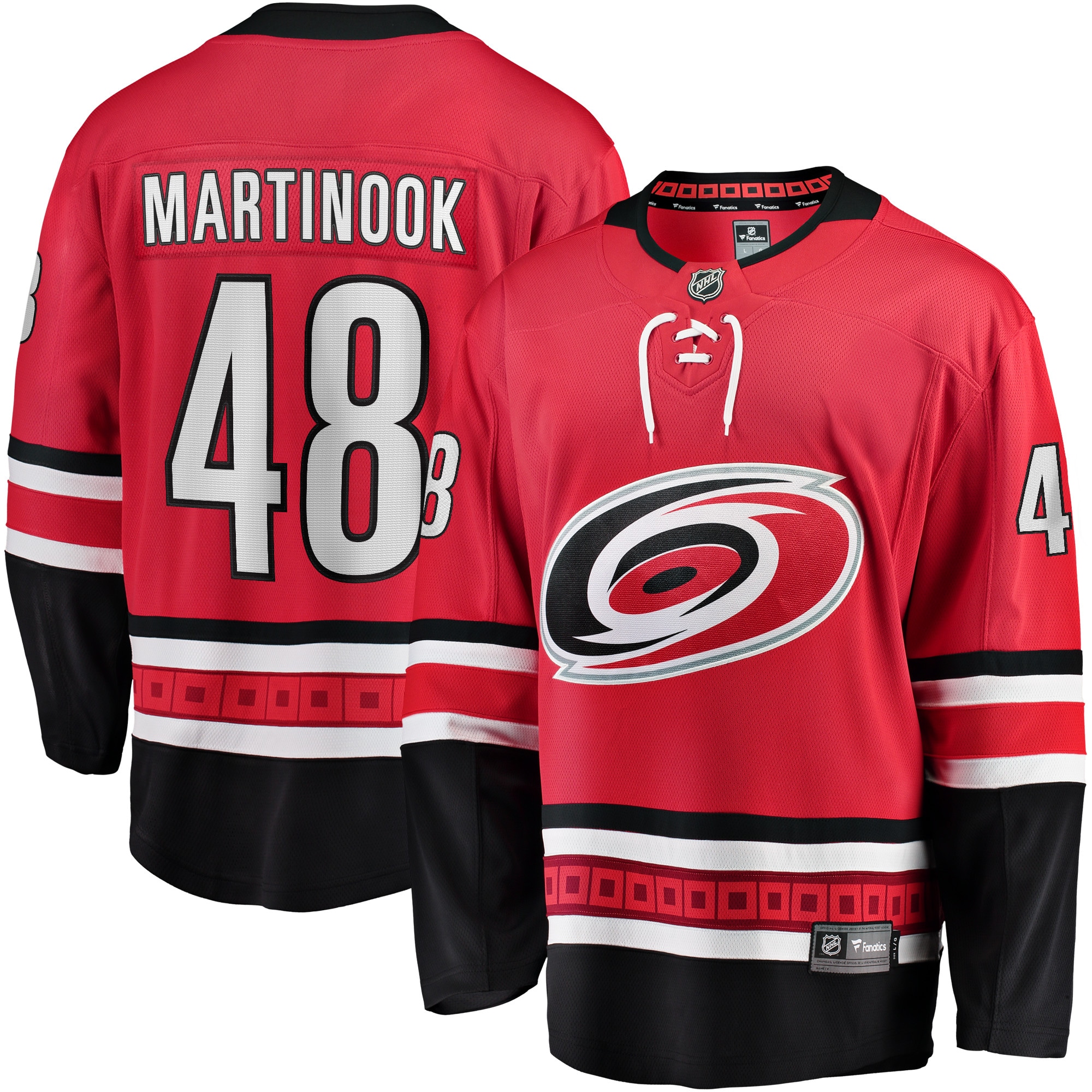 Carolina Hurricanes Jordan Martinook Red Alternate Breakaway Player NHL Jersey Men's
