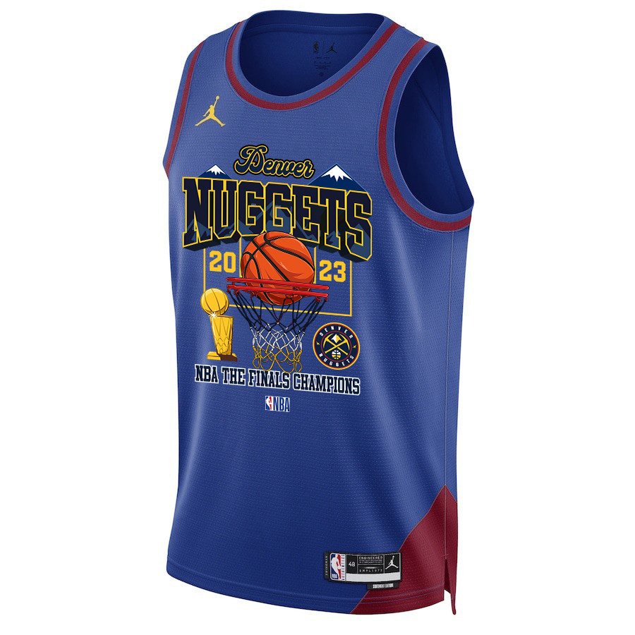 Denver Nuggets Lineup Road To The Final Champions 2023 Swingman Blue NBA Jersey Men's