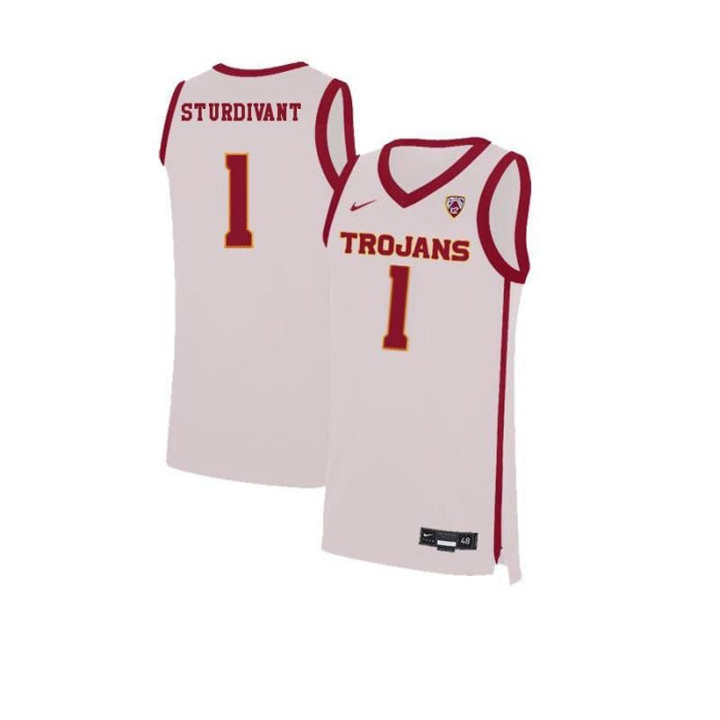 1 Kyle Sturdivan White Elite USC Trojans NCAA Jersey Men's