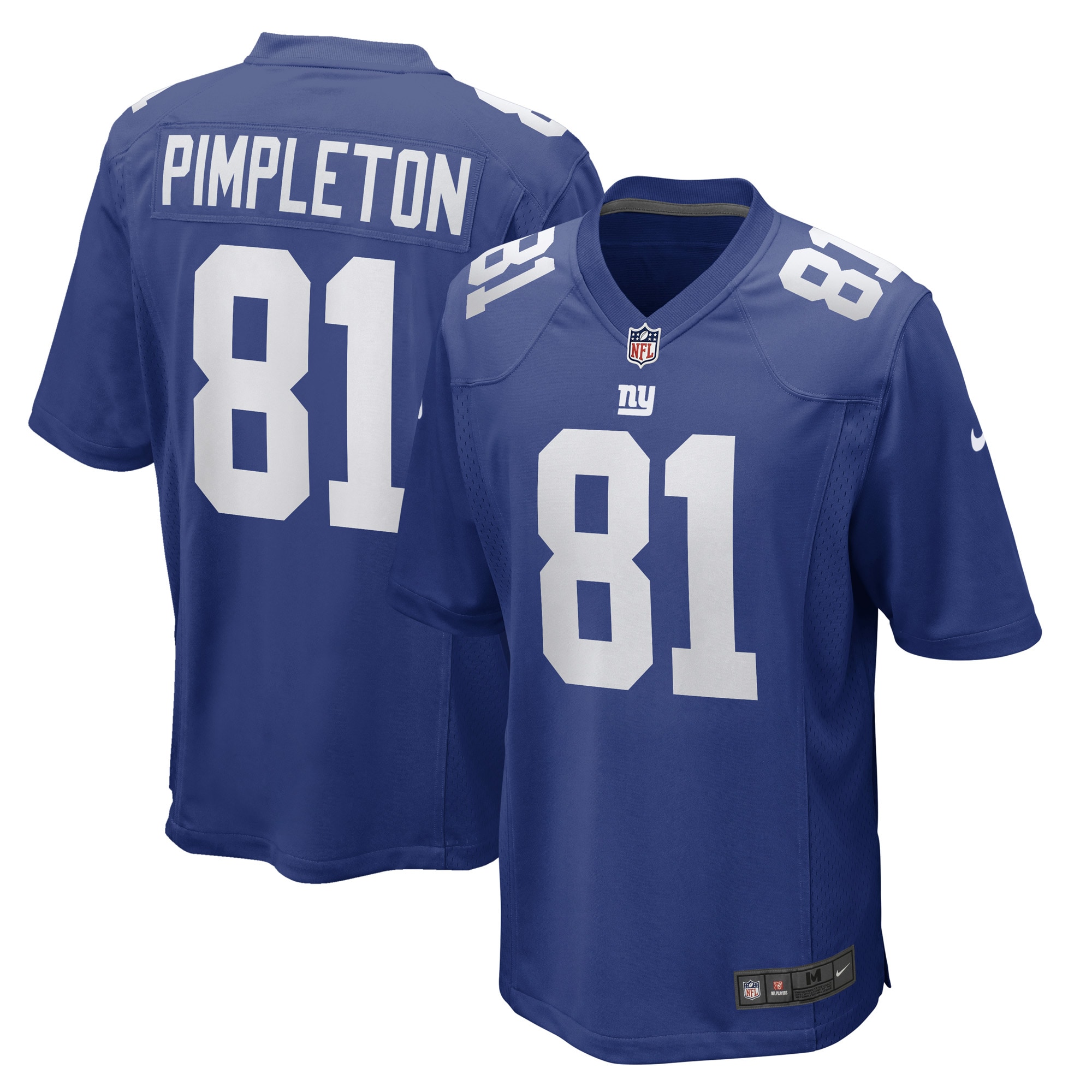 New York Giants Kalil Pimpleton Royal Game Player NFL Jersey Men's