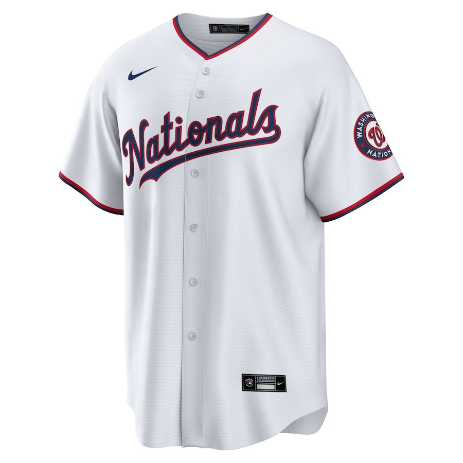 CJ Abrams 5 Washington Nationals Home White MLB Jersey Men's