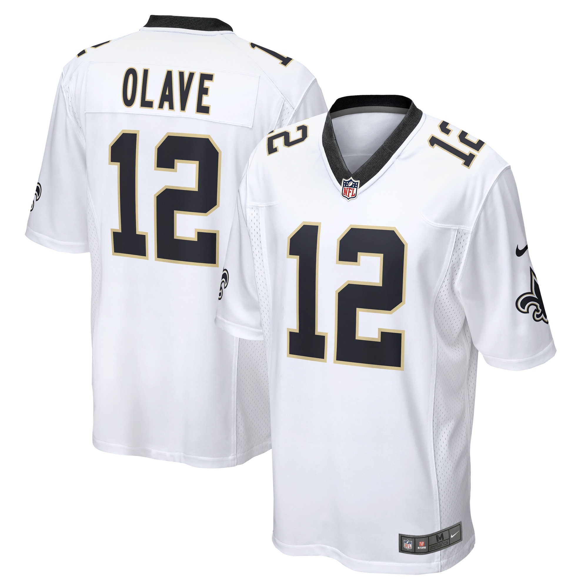 New Orleans Saints Chris Olave White Game Player NFL Jersey Men's