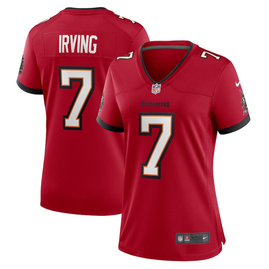 Bucky Irving 7 Tampa Bay Buccaneers Game Red NFL Jersey Women's