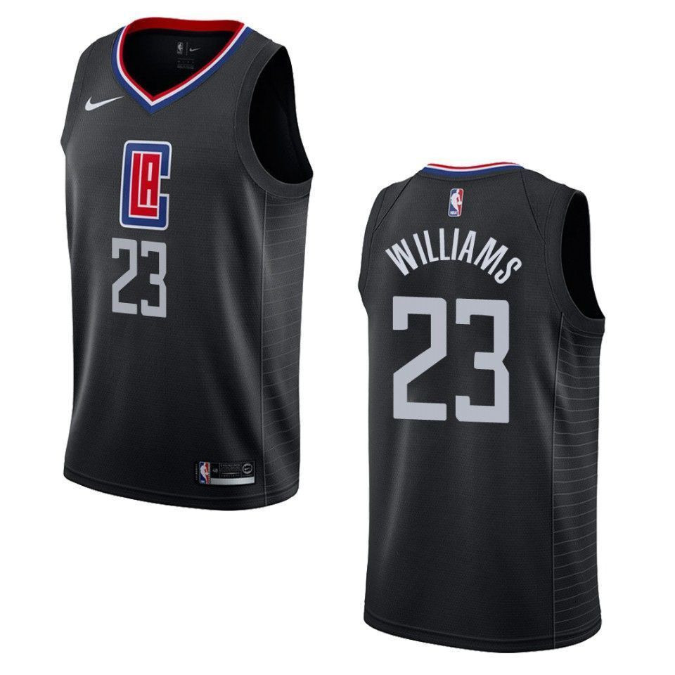 Los Angeles Clippers 23 Lou Williams Statement Swingman Black NBA Jersey Men's