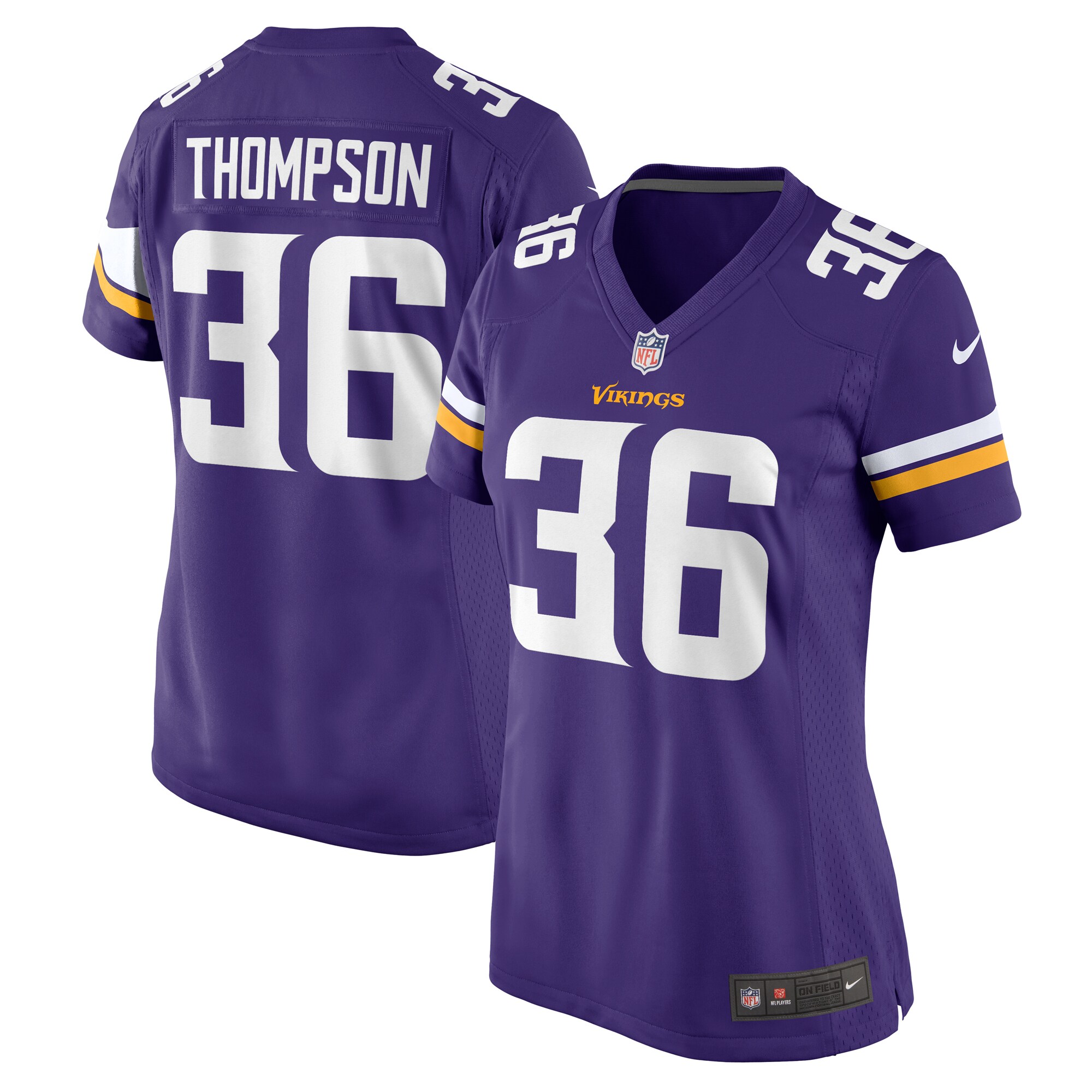 Minnesota Vikings NaJee Thompson Purple Game NFL Jersey Women's