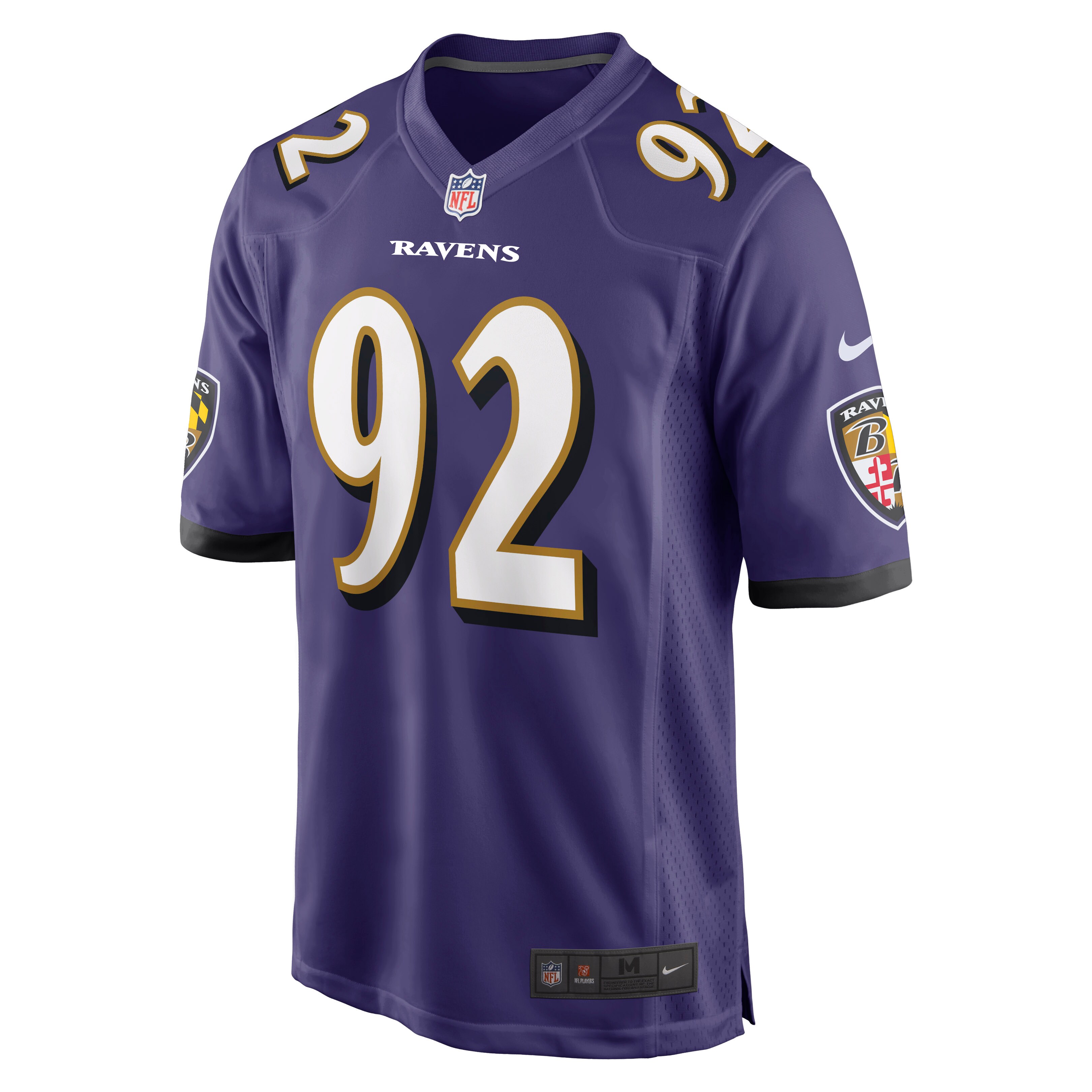 Baltimore Ravens Justin Madubuike Purple Game Player NFL Jersey Men's
