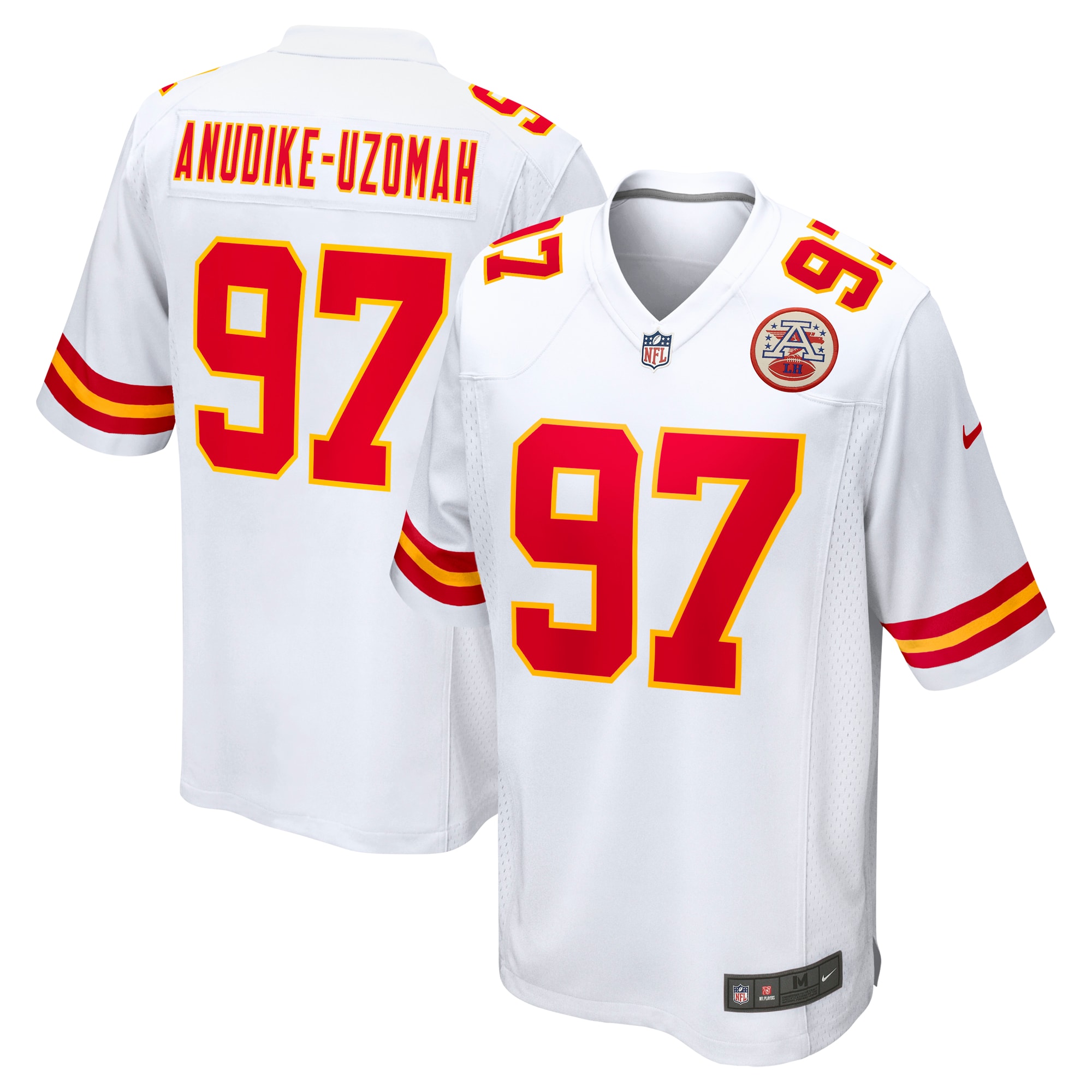 Kansas City Chiefs Felix Anudike-Uzomah White Team Game NFL Jersey Men's