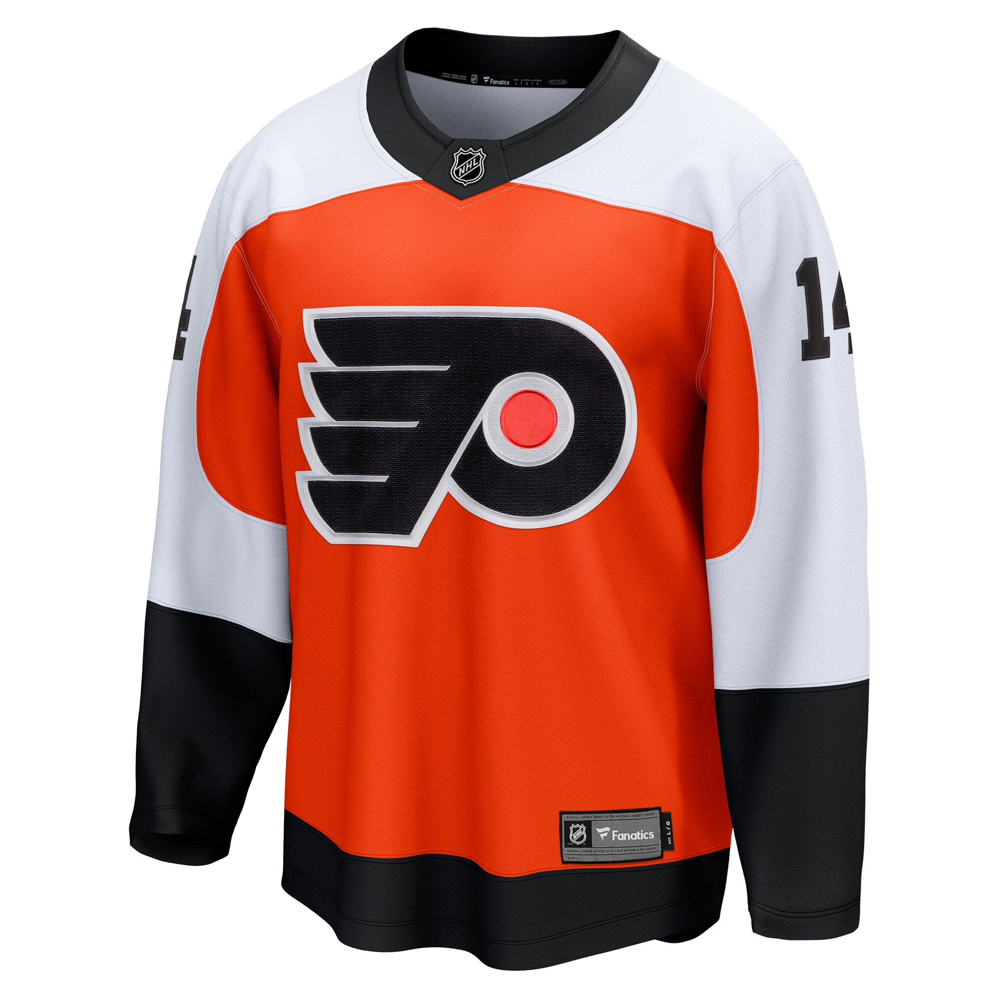 Philadelphia Flyers Sean Couturier Orange Home Breakaway NHL Jersey Men's