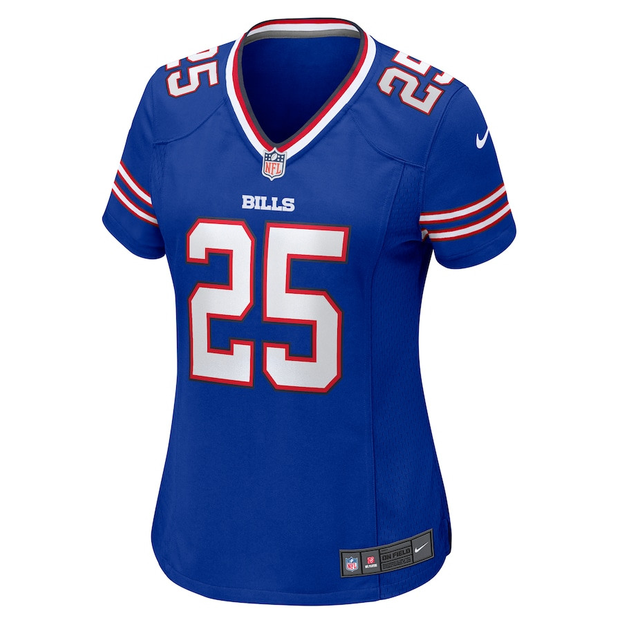 Tyrel Dodson 25 Buffalo Bills Game Royal NFL Jersey Women's