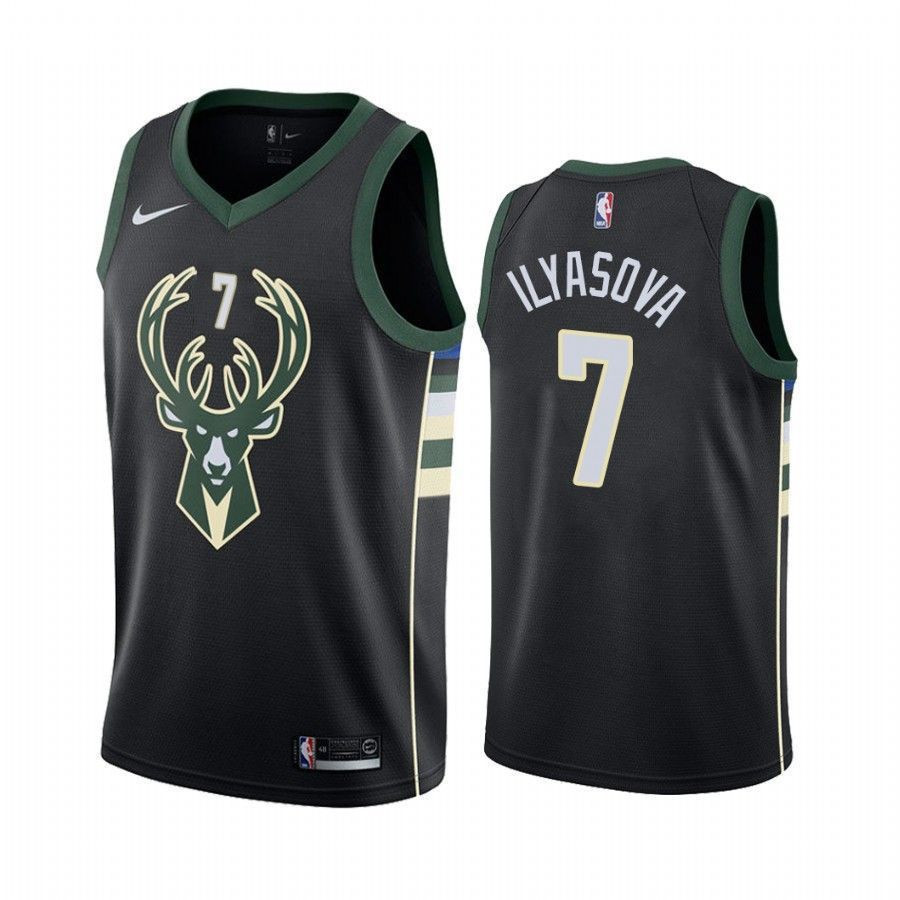 Milwaukee Bucks Ersan Ilyasova 7 Statet NBA Jersey Men's