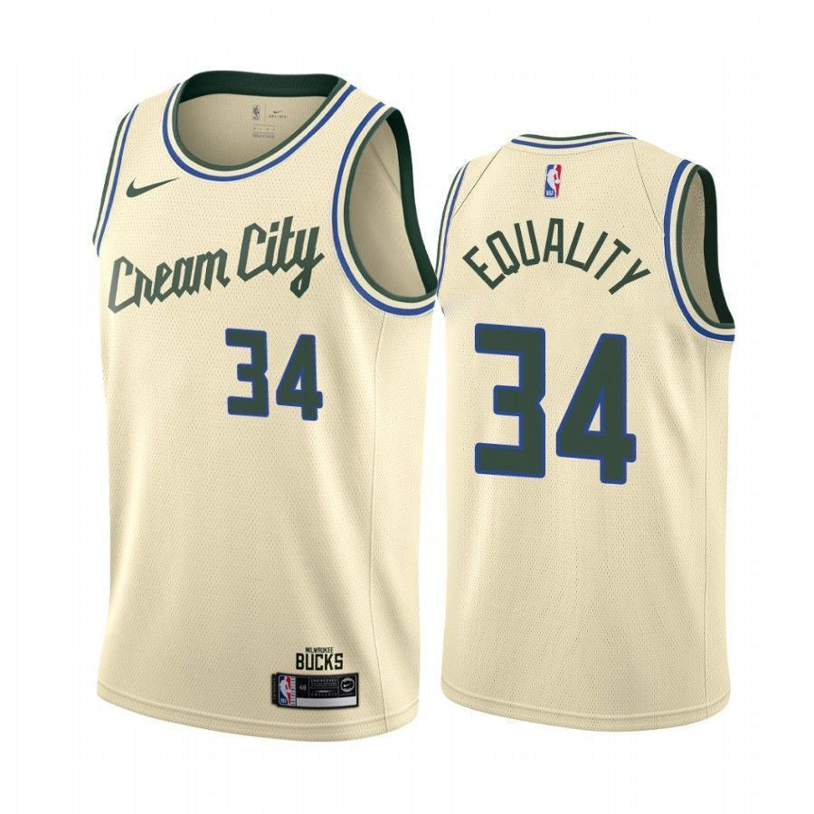 Giannis Antetokounmpo Equality Milwaukee Bucks City NBA Jersey Men's