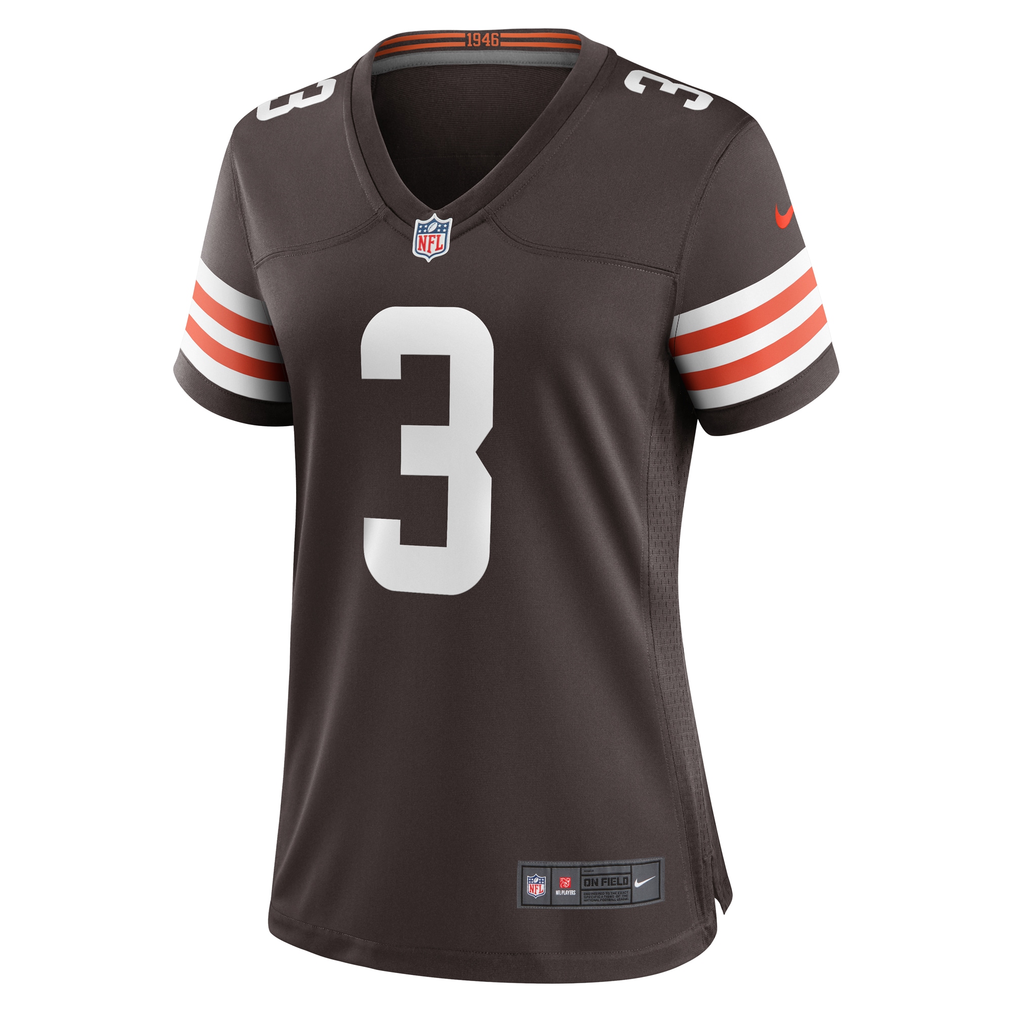 Cleveland Browns Marquise Goodwin Brown Team Game NFL Jersey Women's