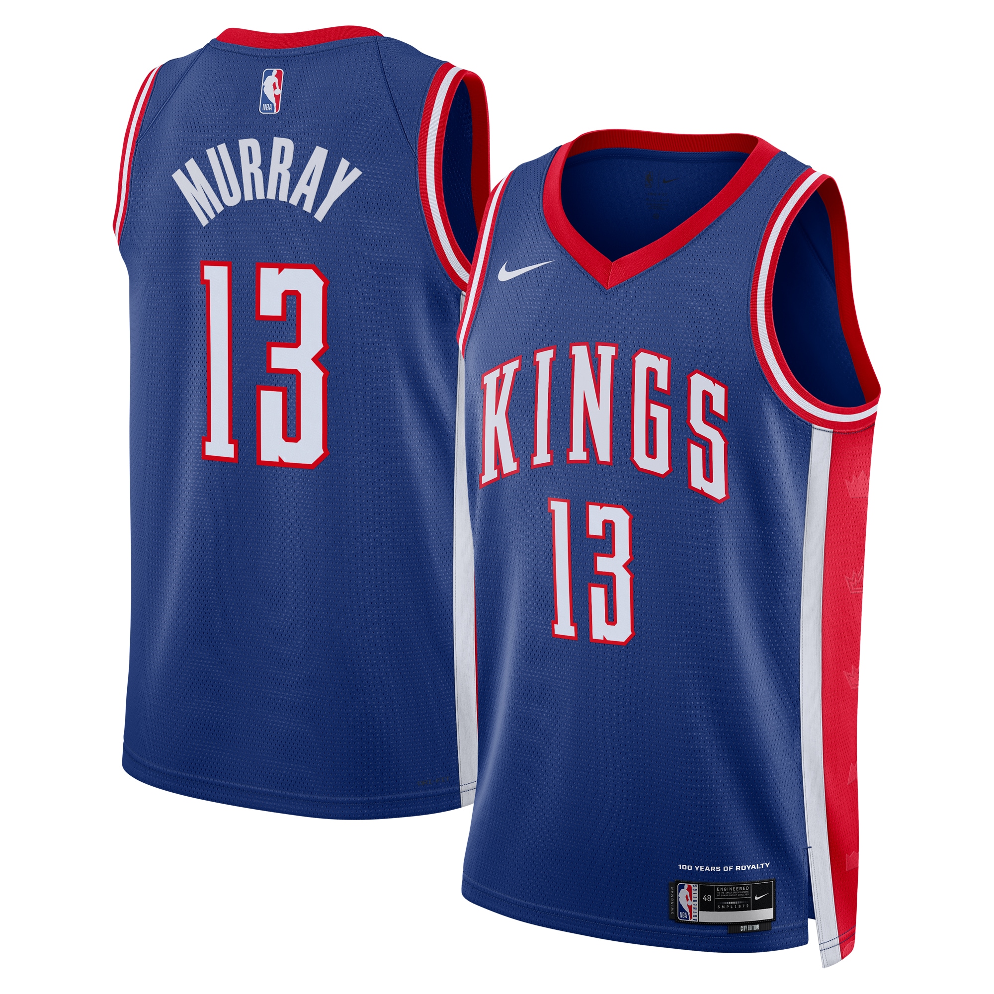 Sacramento Kings City Edition Swingman 2024 Blue Keegan Murra Unisex NBA Jersey Unisex