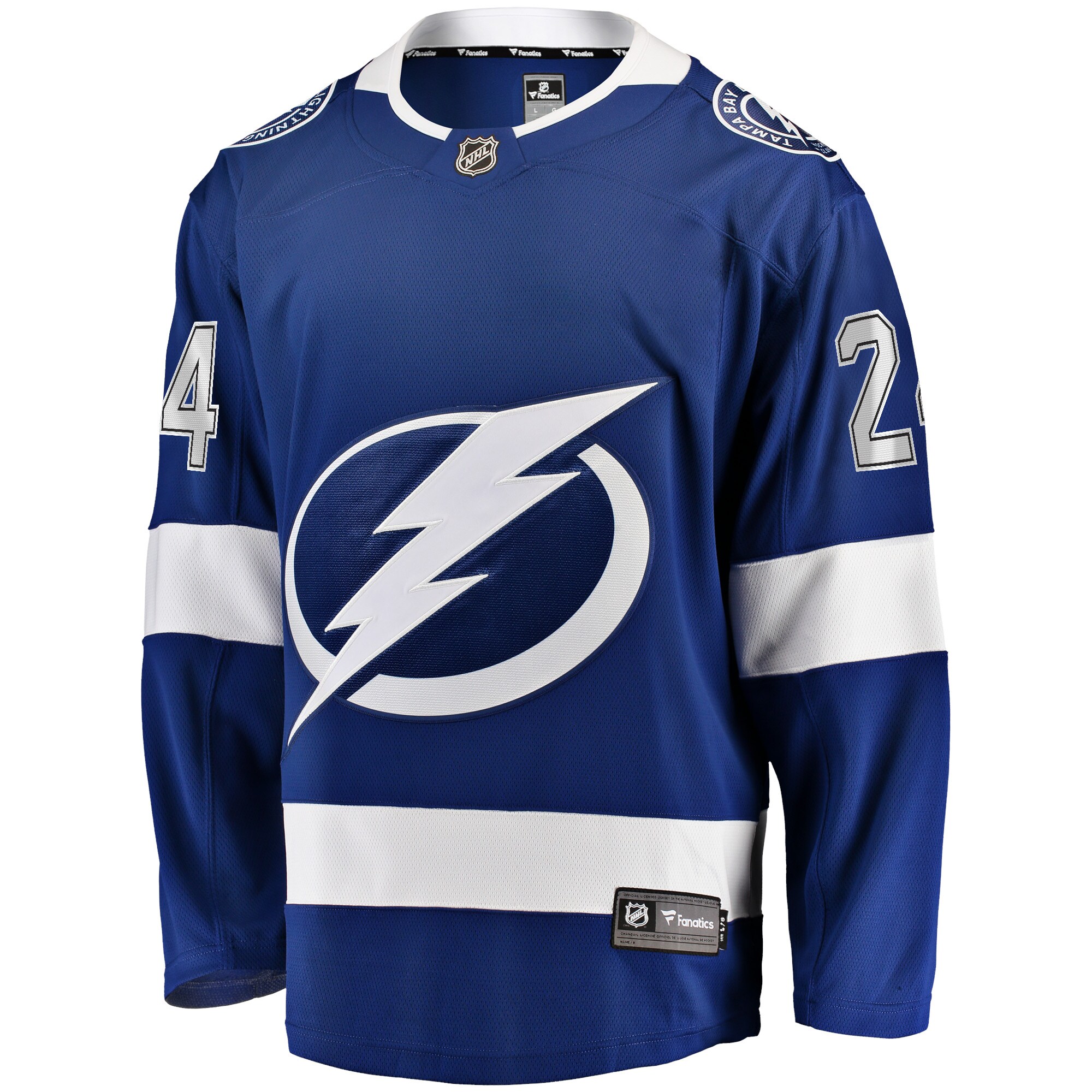 Tampa Bay Lightning Zach Bogosian Blue Home Breakaway Player NHL Jersey Men's