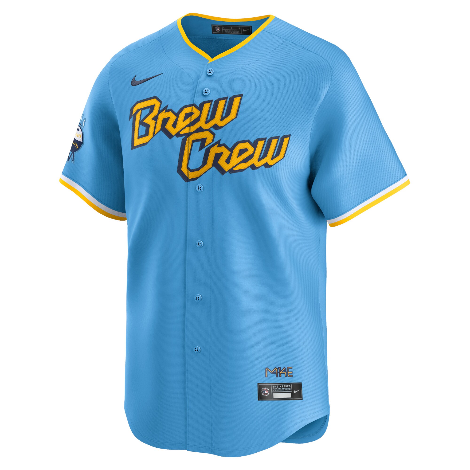 Milwaukee Brewers Brandon Woodruff Powder Blue City Connect Limited Player MLB Jersey Men's