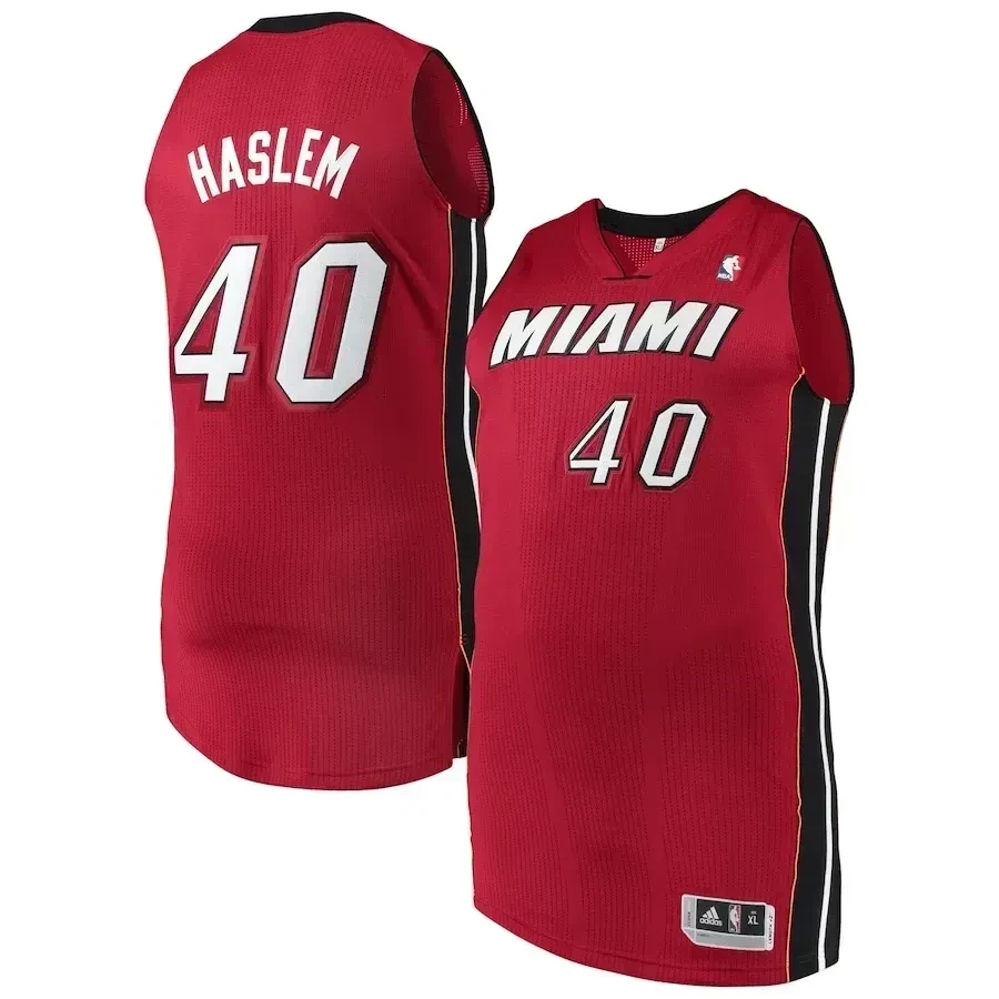 Udonis Haslem Miami Heat Finished Red NBA Jersey Men's
