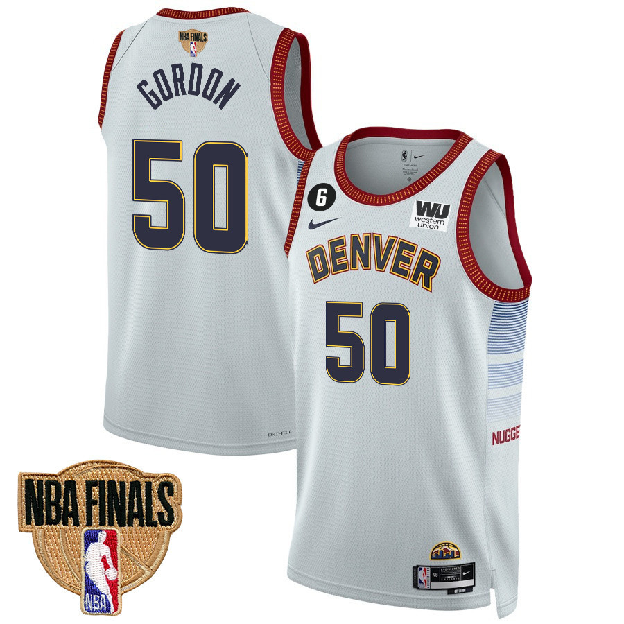 Aaron Gordon 50 Denver Nuggets Final Champions 2023 Swingma White NBA Jersey Youth