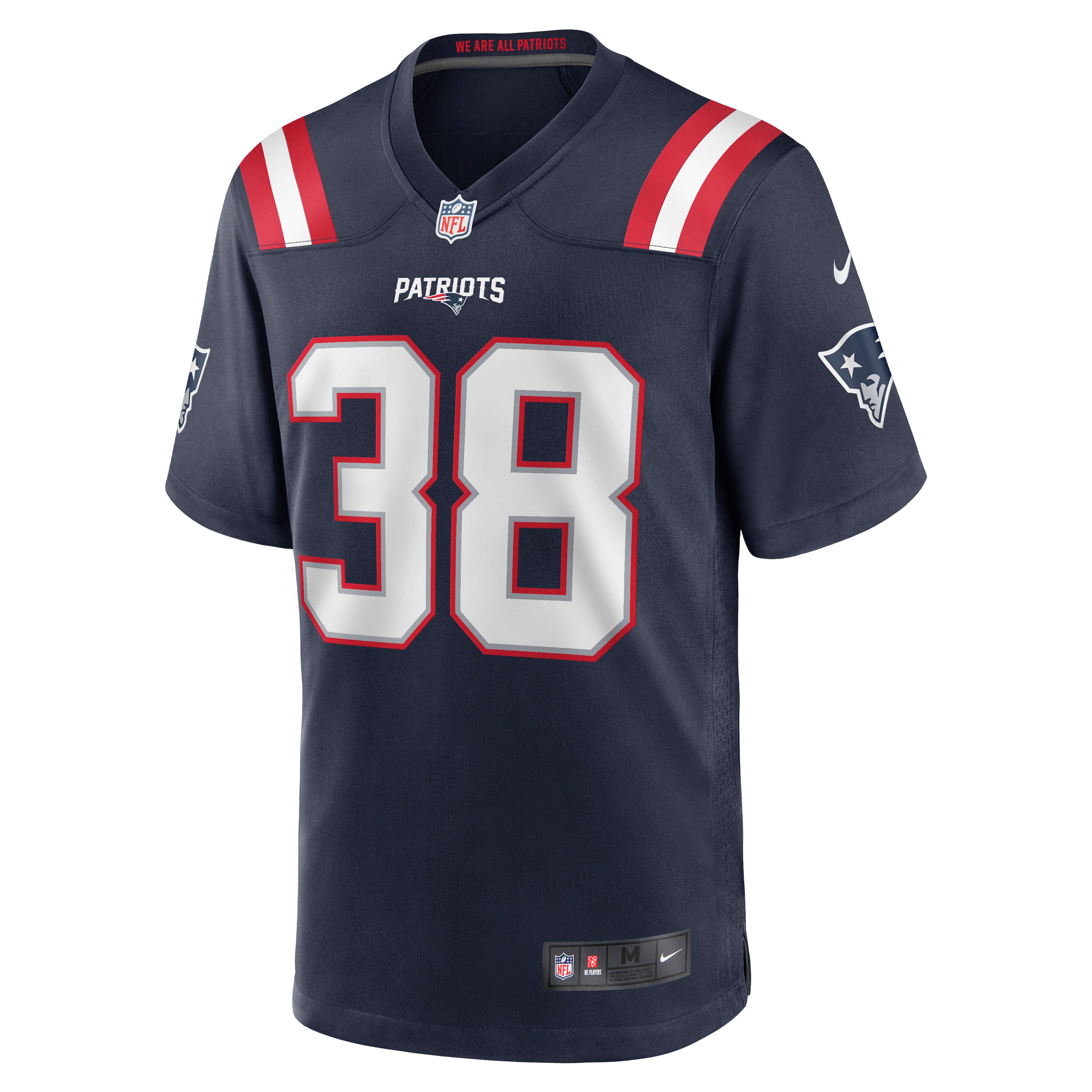 New England Patriots Rhamondre Stevenson Navy Game NFL Jersey Men's