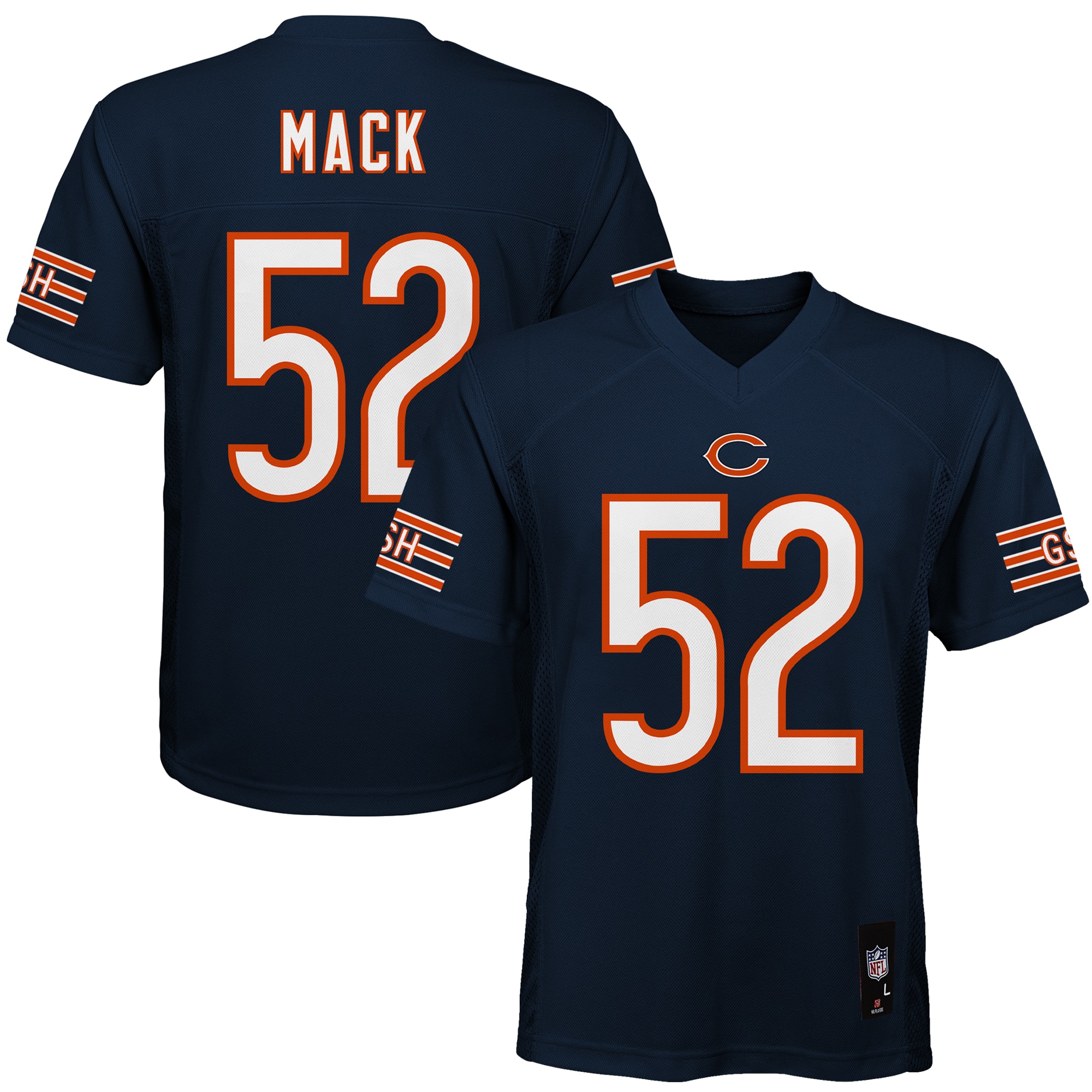 Chicago Bears Khalil Mack Navy Player NFL Jersey Youth