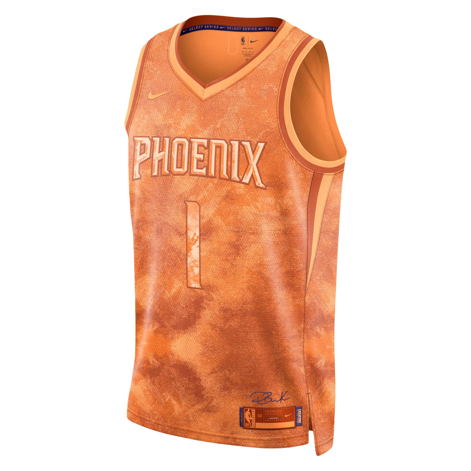 Devin Booker 1 Phoenix Suns Unisex Select Series Swingman Printing NBA Jersey Unisex
