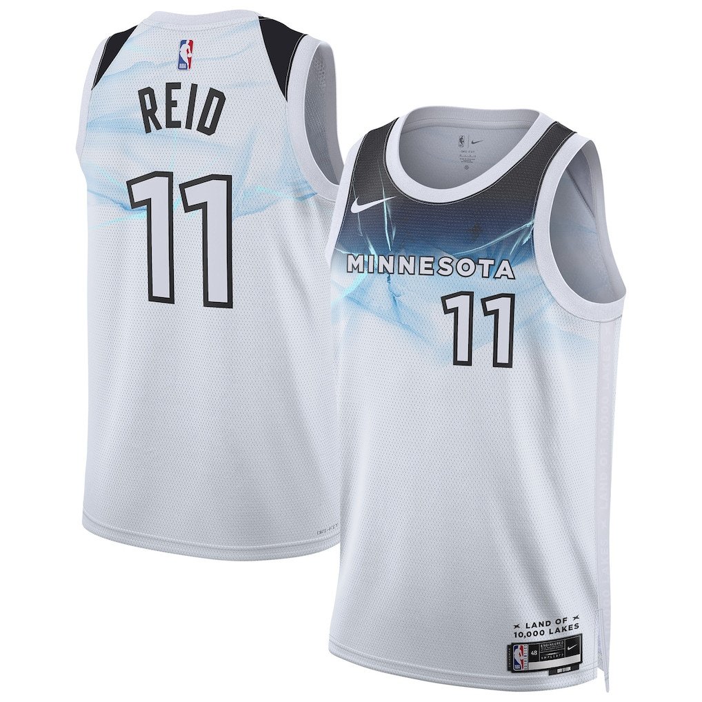 Naz Reid 11 Minnesota Timberwolves Unisex 2024/25 Swingman Player City Editio White NBA Jersey Unisex