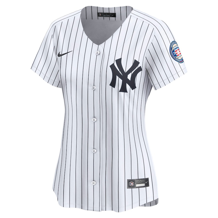 Derek Jeter 2 New York Yankees Home Limited Player White MLB Jersey Women's