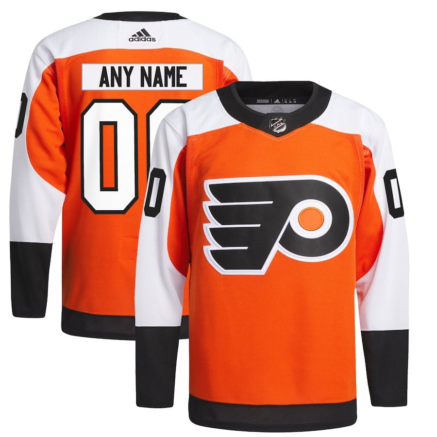 Philadelphia Flyers Home Primegreen Custom Burnt Orange NHL Jersey Men's